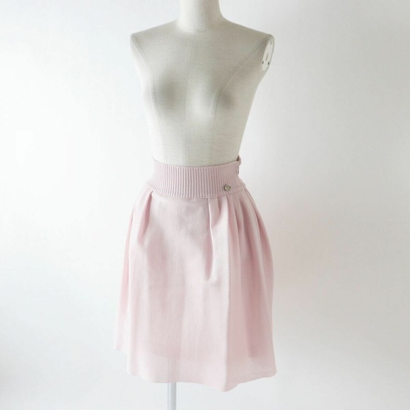 CHANEL Ladies Flare Skirt Baby Pink 38 Made in Italy - US Size 6